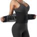 Support orthosis for the lower back for men and women breathable lumbar vertebrae decompression belt correction of waist backlash ensure pain relief sciatica scoliosis (color: b xxl black