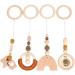 Baby Sensory Toys Set - 4 Parts Stroller Ornaments & Rattles for Play Gym | Heart Hanging Decorations for Home - Buy Online on GoSupps.com