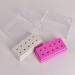 Professional 1PCS 10Holes Nail Drill Bit Holder Exhibition Displayer Nail Drill Bit Holder Manicure Tools 7.9 * 3.7 * 6.2cm - (Color: Pink) - Buy Online on GoSupps.com