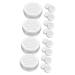 PopetPop 20 STK aluminum box with hollow thread odor training set for dogs dog nose training device tin cans with screw cap gift cancellous work essential oil white sheet metal 2.6x6.8cmx2pcs silver 2x2Stk