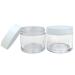 Beauticom 6 Piece 1 oz. Clear Acrylic Jars with Flat Lids for Creams Lotions Makeup & Samples - Ideal for Cosmetics & Herbs - Buy Online on GoSupps.com