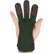 ArcheryMax Leather Archery Gloves - Green, Medium Size | Youth & Adult Beginner Finger Protector for Practice Shooting & Hunting - Buy Online on GoSupps.com