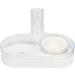 Glomora Raised Pet Bowl Set - Inclined Cat Feeding Bowl & Automatic Drinking Bottle for Dogs & Cats - International Shipping Available - Buy Online on GoSupps.com