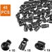 Plastic Cord Lock 45Pcs  Single Hole/Double Hole Cord Stopper  Spring Cord Toggle for Drawstrings/Paracord/Shoelaces  Black Elastic Cord Adjuster by Double Elite Mixed 45 pcs - Buy Online on GoSupps.com