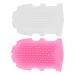 Doitool 2pcs silicone face cleaner bathroom gloves massager brush manual face cleaning brush peeling face brush for dry skin