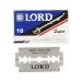 100 LORD SUPER STAINLESS DOUBLE EDGE SAFETY RAZOR BLADES BLUE