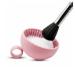 TUCANA Silicone Makeup Brush Cleaner Brush Scrubber Bowl Portable Washing Tool Cosmetic Brush Cleaner (Pink)