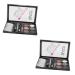 MAGICLULU 2 Sets Eyebrow Powder Set Eyebrow Brush Eye Mp Ushes Makeup Eyebrow Powder Eyebrow Stickers Lasting