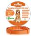 Woyamay calm collar for dogs |Adjustable sedative collar dog with fear stress |Natural dog collar with pheromones for dogs of all sizes60 days of action time (orange) orange-1 piece