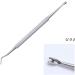 1pcs Dual-Ended Nail Cuticle Pusher Stainless Steel Groove Corrector Trimmer Pedicure Manicure Silver Nail Art Tool SAG01-07 - (Color: G03) - Buy Online on GoSupps.com