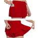 Girls 2 in 1 Flowy Butterfly Shorts Workout Gym Yoga Running Dance Skirt - Red, 9-10 Years - Buy Online on GoSupps.com