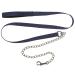 PFIFF 102990 Lead rope including 70 cm long chain snap hook tie rope 200cm dark blue dark blue 200 cm