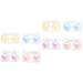 Partykindom pack with 8 pieces of contact lens container transparent plastic container Storage container for contact lenses pocket case eyelid solution container travel pp deliveries portable