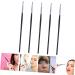 PLAFOPE 5pcs Fine Eyeliner Brush Lip Liner Brushs Eye Lipstick Brush Curved Eyeliner Brush Gels Fiber Black - Buy Online on GoSupps.com
