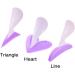 Lnimikiy Silicone Razor Template for Bikini Shaping | Private Trimmer for Women | Heart Triangle Design - Buy Online on GoSupps.com