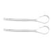 2 Pack Portable Stainless Steel Tongue Scraper for Fresh Breath - Ideal for Adults - Buy Online on GoSupps.com