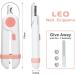 Adiwo 2-in-1 LED Nail Clippers for Dogs & Cats Pet Claw Scissors with Nail File & Spray-Resistant Protection Pink - Buy Online on GoSupps.com