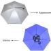 Vi Umbrella Hat - Adult and Kids Folding Cap for Beach, Fishing, Golf - Silver - Buy Online on GoSupps.com