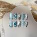 Temperament nail art pure hand-made short wearing a fairy princess nail art flash diamond sapphire.(M) - Buy Online on GoSupps.com