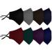 8 Pack Reusable Cloth Face Mask with Adjustable Straps & Nose Wire - Adult Cotton Masks in Black, Dark Grey, Brown, Blue, Burgundy, Green, Purple, Royal Blue - Buy Online on GoSupps.com