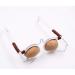 ZHONGJIUYUAN walnut shell moxibustion glasses eye frame moxa relieve myopia and moxibustion.