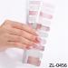 Gradient Full Nail Stickers Full Wrap Nail Stickers Self-Adhesive Nail Decal Strips For Nail Decorations ZL0465 - Buy Online on GoSupps.com
