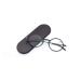 Round thin reading glasses anti-fatigue of the eyes women stylish blue light blocking reading glasses over the eyes of glasses frameless and lightweight construction (color: black size: 2.0) 2.0 black