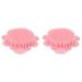 Healvian 2 pcs Brush- Manual Silicone Bath Tool Washing Toddler Soft Care Skin Infant Dry Shower Massager Massage for Newborn Bathing Exfoliation Baby Brush Brushes Deep Bristles or 10x10x5cmx2pcs