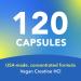 AMANDEAN Creatine HCl Pills - 120 Veggie Capsules 7X Concentrated vs Monohydrate Supports Muscle Growth & Recovery Gluten Free & Non-GMO American Made CON-CRET - Buy Online on GoSupps.com