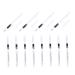 DRESSOOS 48 Pcs Eyeliner Pencil White Eyeshadow Pen Eye Makeup Eyeliner Brush Liquid Wooden Pole