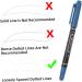 6pcs Eyebrow Eye Mapping Makers Oil Position Brow Waterproof Mark Fine Makeup Pens Marking Pen 13.9x1.8cm Blue - Buy Online on GoSupps.com