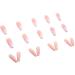 Buy Hkanlre French Pink Press on Nails | Coffin Long Heart Fake Nails - 24PCS Full Cover Ballerina Shiny False Nails for Women & Girls - International Shipping Available - Buy Online on GoSupps.com
