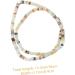 OHPHCALL 1 String Septum Beads Macrame Beads Bracelet Accessories Heishi Beads Bracelet Loose Beads Crystal Spacer Beads Colorful Beads Spacer Rocks Bead Chips Beads Craft Stone Small Beads Sky-blue 39X0.4X0.2CM - Buy Online on GoSupps.com