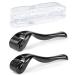 Zemolo 2Pcs Derma Roller 1mm&1.5mm Beard Roller Microneedling Roller with 540 Needles Micro-Needles Derma Roller for Men & Women Hair Skin Face and Body Wrinkles 1mm&1.5mm Black