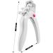 MelodySusie White Adjustable Stainless Steel Nail Clippers for Acrylic Nails - Professional Rotary Cutter for False Nail Tips - Manicure Salon Tool - Buy Online on GoSupps.com