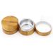 2 Pieces 10ml Empty Aluminum Tin with Bamboo Shell Cosmetic Sample Containers Round Metal Tin Jars Bamboo Tins Round Bamboo Cosmetic Jars with Screw Lids for Make Up Lotion Sample Lip Balm Eye Shadow - Buy Online on GoSupps.com