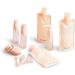 Kitsch Travel Bottle Set - 11pc Refillable Travel Size Containers | Leak Proof Toiletry Bottles & Skincare Containers | Travel Shampoo & Conditioner Bottles | Travel Bottles TSA Approved (Peach) Pack of 11 Peach