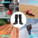 Volumoon Waterproof Gaiters - Outdoor Oxford Leg Protection Against Snow Rain & Insects for Hiking Skiing & Climbing (Black) - 1 Pair - Buy Online on GoSupps.com