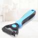 Zukent Double Sided Dematting Comb | Deshedding & Detangling Tool for Pets | Removes Loose Hair, Knots & Mats - Buy Online on GoSupps.com