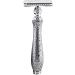 Haryali London Double-Sided Razor Planer - Silver Hand-Mounted Antique Handle - Premium Beard & Mustache Knife for Men | International Shipping - Buy Online on GoSupps.com
