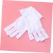 Housoutil 1 Pair Nail Anti Uv Glove Chinese Wooden Pillow Half-Finger Silicone Ear Display Glove Uv Shield Glove White Manicure - Buy Online on GoSupps.com