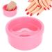 Nail Art Soaking Bowl - Lightweight & Portable Hand Soaking Bowl for Easy Nail Polish Removal | Groove Design for False Nails - Buy Online on GoSupps.com
