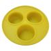 PERZOE Dog Treat Molds Homemade Freezable Silicone Mold Easy Clean Dog Ice Cube Trays for Chocolate Candy Jelly Ice Cube Dog Treats Lemon Yellow