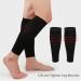 Angzhili 2 Pairs Women's Footless Calf Compression Sleeves for Running, Yoga, Fitness - Large Black - Buy Online on GoSupps.com