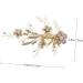 Beaupretty 1pc Flower Hairpin Crystal Gold Headpiece Vintage Hair Clips Rhinestone Barrettes for Women Hair Clips Alligator Hollow Star Hair Pin New Alloy Temperament Bride Headgear - Buy Online on GoSupps.com