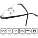 Shop Mini Rimless Reading Glasses - Rectangular Lenses Stainless Steel Frame 2.0 Diopters for Men & Women - International Shipping Available - Buy Online on GoSupps.com