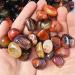 LVYAN Natural Banded Agate Stone Madagascar Good Luck Raw Gemstone Body Heathy Specimen Beautiful Collection Gift Dark Khaki L - Buy Online on GoSupps.com