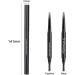 Eyebrow Pencils & Makeup with Brush Triangular Double Head Retractable Waterproof Long Lasting Eyebrow Pen(Dark Brown) - Buy Online on GoSupps.com