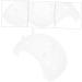 COHEALI 6pcs Bird's Nest Shaper Honeycomb Mold DIY Cubilose Molds Triangle Cubilose Shaping Mold Non Stick White 9X6X4.5CM - Buy Online on GoSupps.com