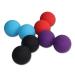 Frcolor Plantar fasciitis massage peanut silicone roll foot sole relaxation ball muscle roll Double massage yoga ball peanuts massage ball whole body massage ball fascia ball fitness red